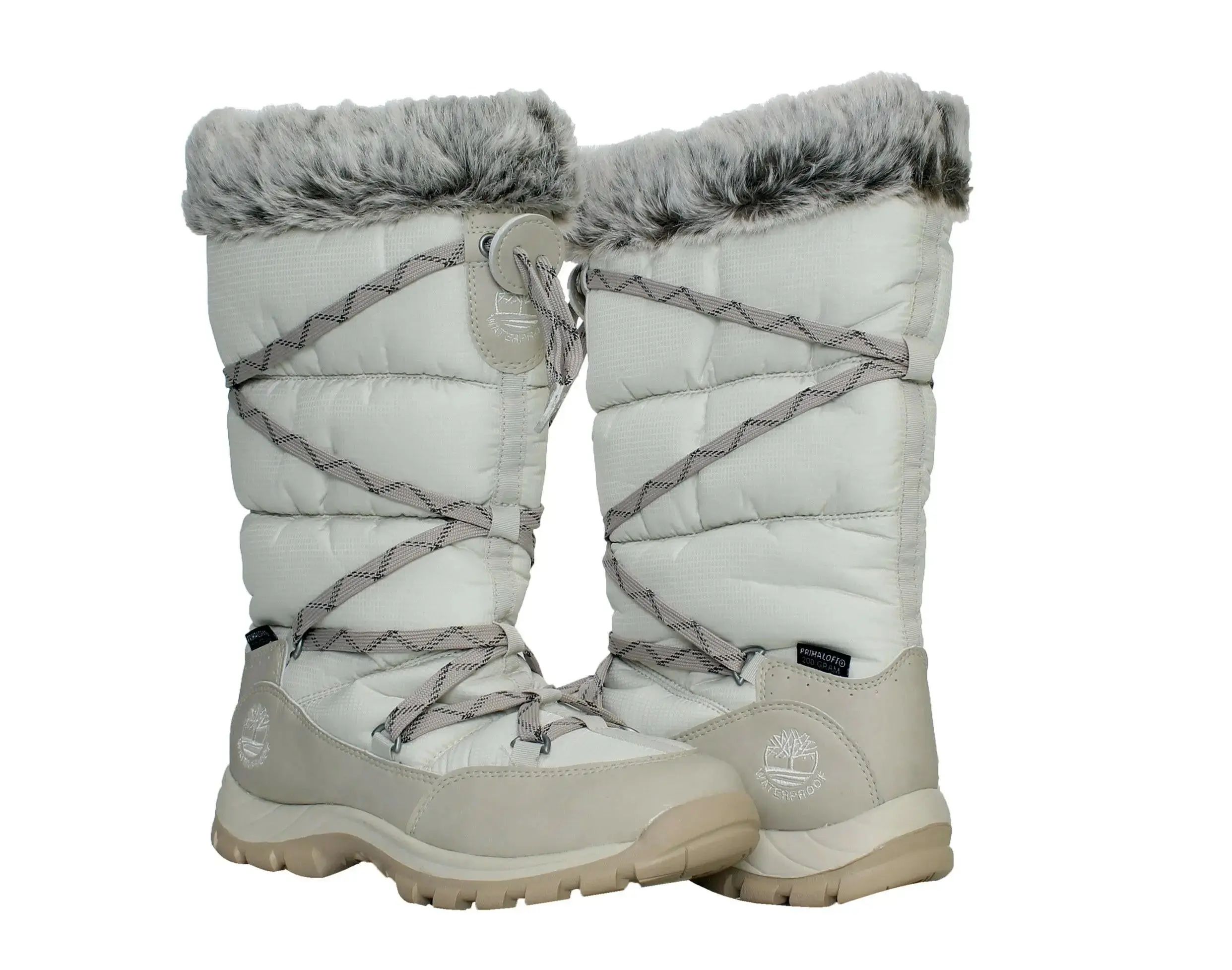 Timberland Chillberg Over the Chill Waterproof Boot in White Leather | Women's