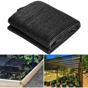 70-90% Shade Cloth for Garden, 10X30 Ft Sun Shade Fabric for Plants Heat Protection, Sunblock Mesh Tarp with Grommets for Cover, Greenhouse, Vegetables, Flowers