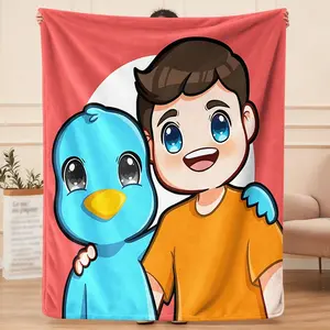 Milo & Chip flannel blanket, a delicate all-season single product, can be laid and covered for practical convenience, enhancing home comfort, and is the most suitable gift for Thanksgiving.