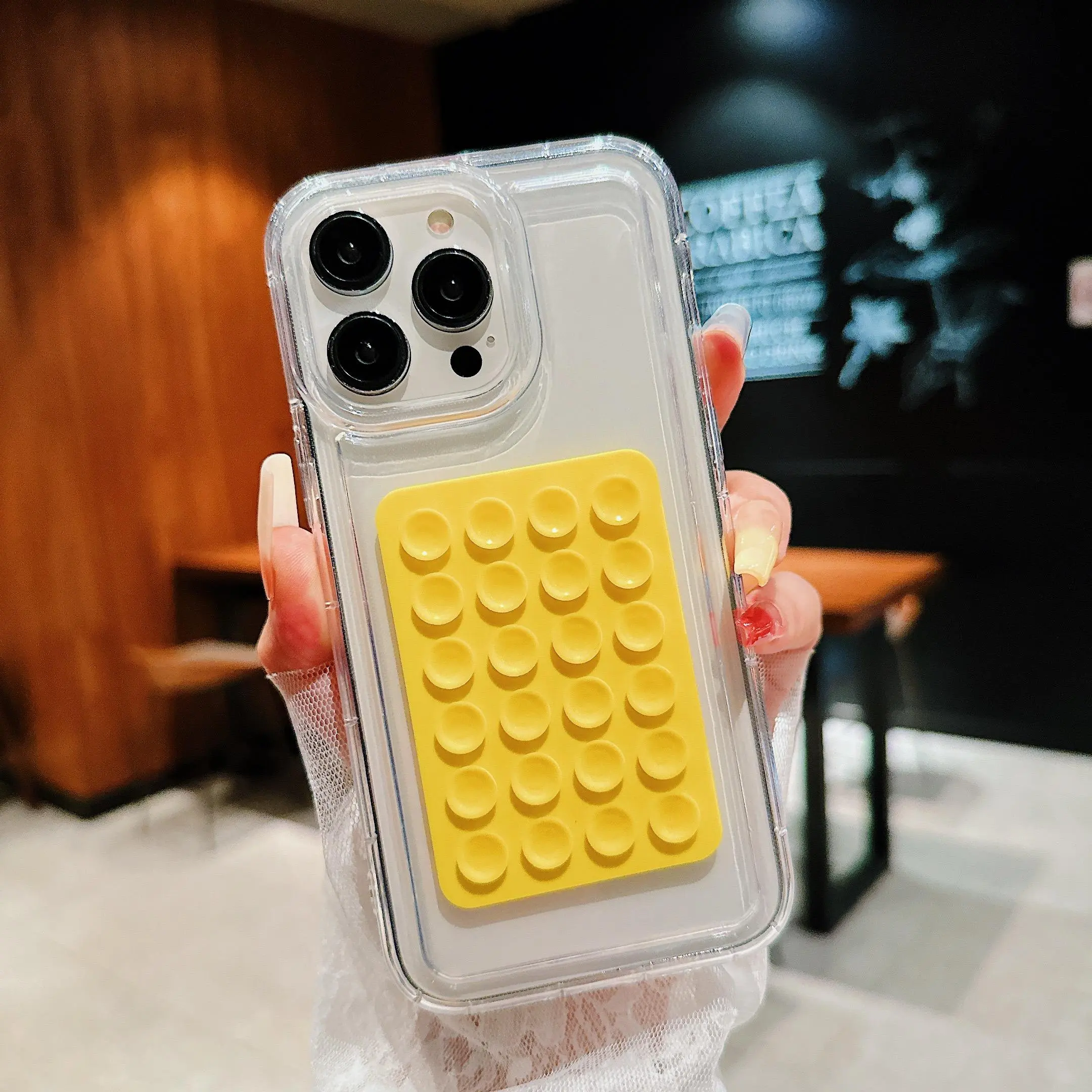 Clear Phone Case with Lego Blocks, Anti-drop Cellphone Protective Case, Shockproof Mobile Phone Cover for iPhone 15 Pro Max 14 13 12 11 Samsung Galaxy A14 A12 A15