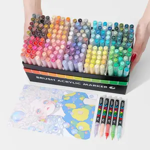 Acrylic Marker Pen Set, 12/240pcs Color Acrylic Marker Pen Set, Art Marker Pen for Drawing, Graffiti, DIY Craft, Art Supplies