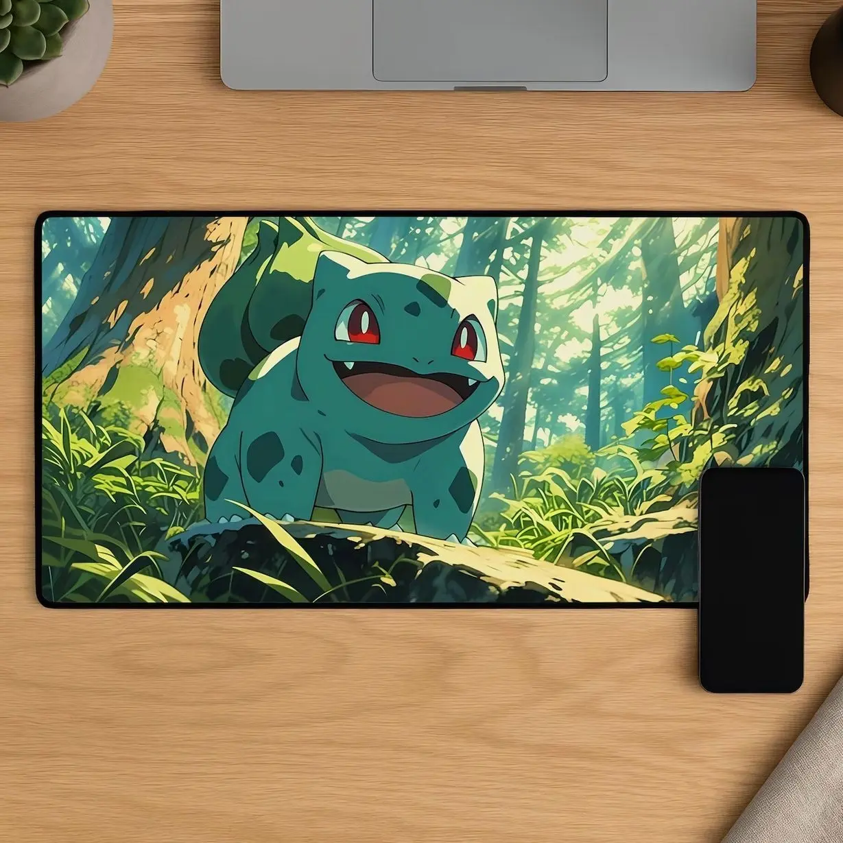 Squirtle Blastoise Mouse Pad, Water Gaming Mat, Anime Evolution Mousepad, Blue Desk Setup Decor Gift for Gamers