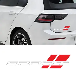 No Matter The Car Model! 4-piece Set of SPORT Metal Stickers | One Sticker To Enhance The Aura of The Modified Car Practical Information Car Beauty Car Decorative Stickers