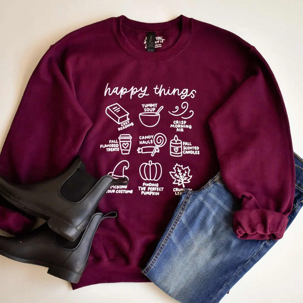 Fall Happy Things Sweatshirt Fall Happy Things Sweatshirt