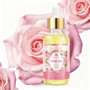 2 Counts, IKZEE Private Oil 60ml (Scent: Rose), Reduces Body Odor, Lubricates Skin, Balances Skin PH, Moisturizes Skin, Hydrating Body Care Oil For All Skin Types Of Men And Women