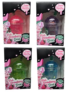 Frappuccino Squishy Coffee Sugar Texture Fidget Toy Stress Relief with Cup Container