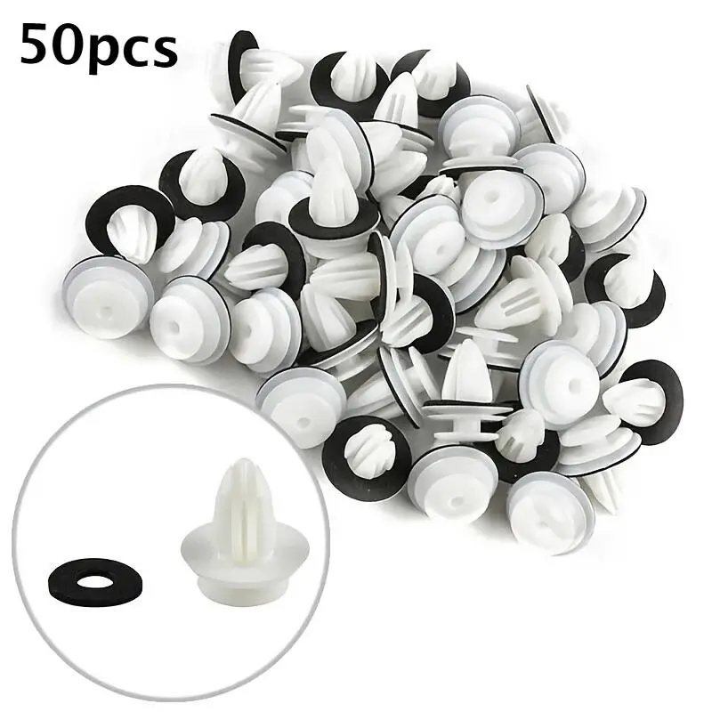 Car Door Panel Fasteners - Durable Nylon, Shock Absorbing & Soundproofing Clips for Interior Trim