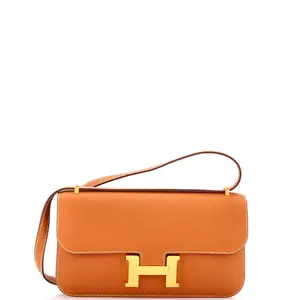 Pre-owned HERMÈS Leather Shoulder Bags Hermes Constance Elan NM Bag Epsom 25 by Rebag