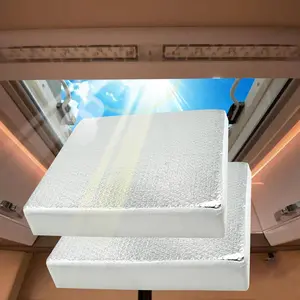 2 count 14"x14"x3" Universal RV Vent Insulator, RV Skylight Cover with Reflective Surface, Skylight Shade Energy Savings Sunroof Fits for 14 Inch X 14 Inch RV/for Camper Vents