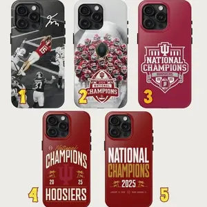 Indiana National Championship Tough Phone Case, Indiana Phonecase For Fan, Football Fan Gift, College Football Champion Compatible with iPhone X, 11, 12, 13, 14, 15, 16, 17 Series & Galaxy Series