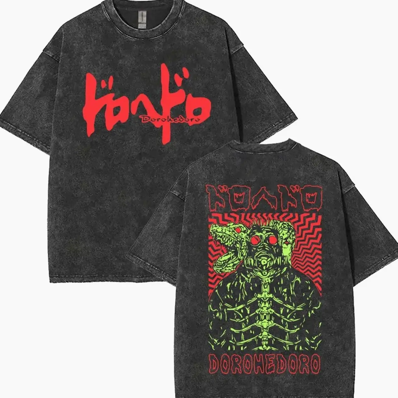 Y2k Tshirt Men Clothing New in Top & Tees Mens T-Shirt Washed Vintage Anime Dorohedoro Ebisu Noi Nikaido Kaiman Graphic10 5LM
