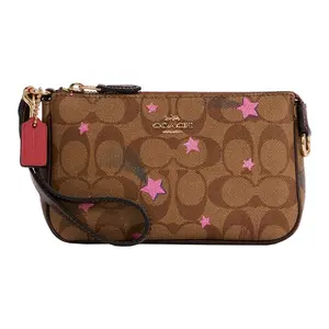 Coach Nolita 19 Disco Print Zip Wristlet and Clutch in Canvas Leather for Women