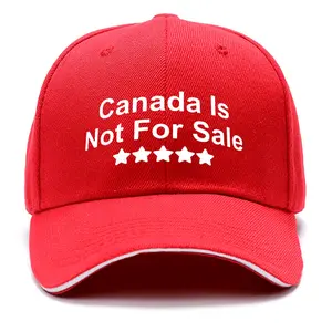 Unisex 100% Polyester Acrylic Canada Print Baseball Cap - Adjustable Size, All-Season Wear, Ideal for Hiking, Outdoor Activities