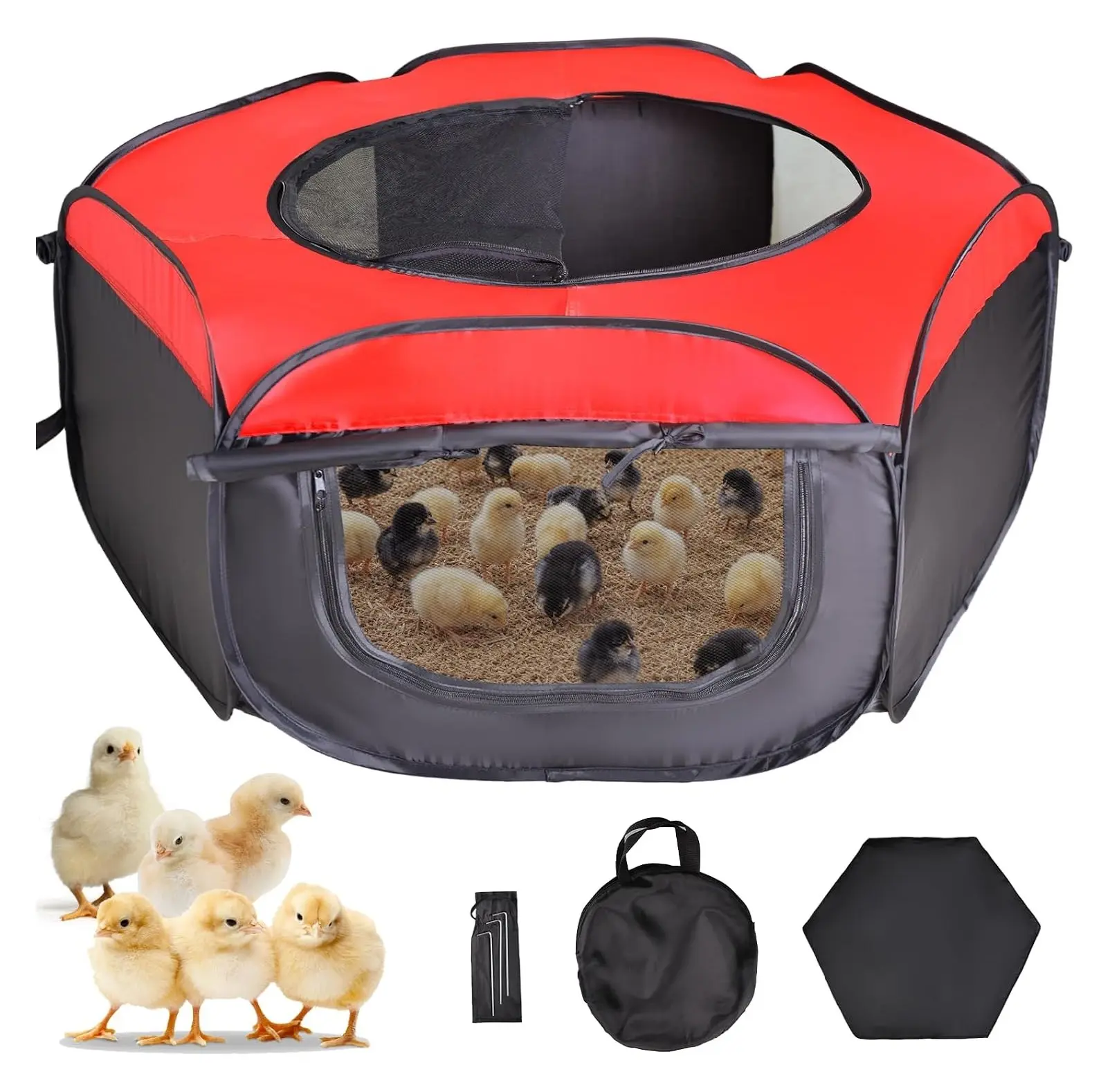 Brooder Box for Chick Starter Kit, Chicken Brooder Up to 15 ChicksGift