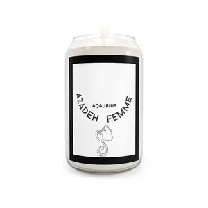 Azadeh Femme - Horoscope Collection - Aquarius Scented Candle, 13.75oz