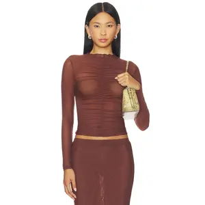 BY.DYLN Gem Top in Chocolate