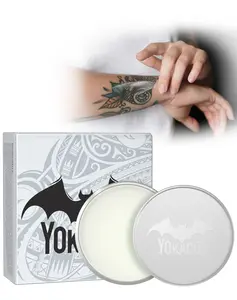 YOKACOS Tattoo Aftercare Balm with Coconut Oil Shea Butter & Calendula for Protecting New Tattoos Rejuvenating Older Tattoos Vegan Care Cream 1.76 oz 50g