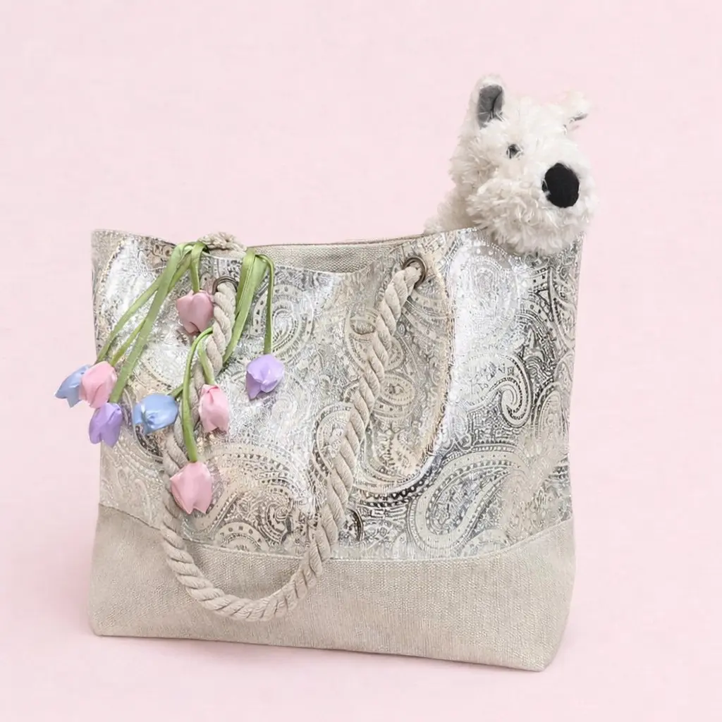 [Summer Picks] Tota-ally, Silver Foil Leopard Print Tote, deal for Daily Use & Casual Outings, Stylish Tote Bag Pastel Tote Bags curve tote bag, Casual Large Capacity Crossbody Tote