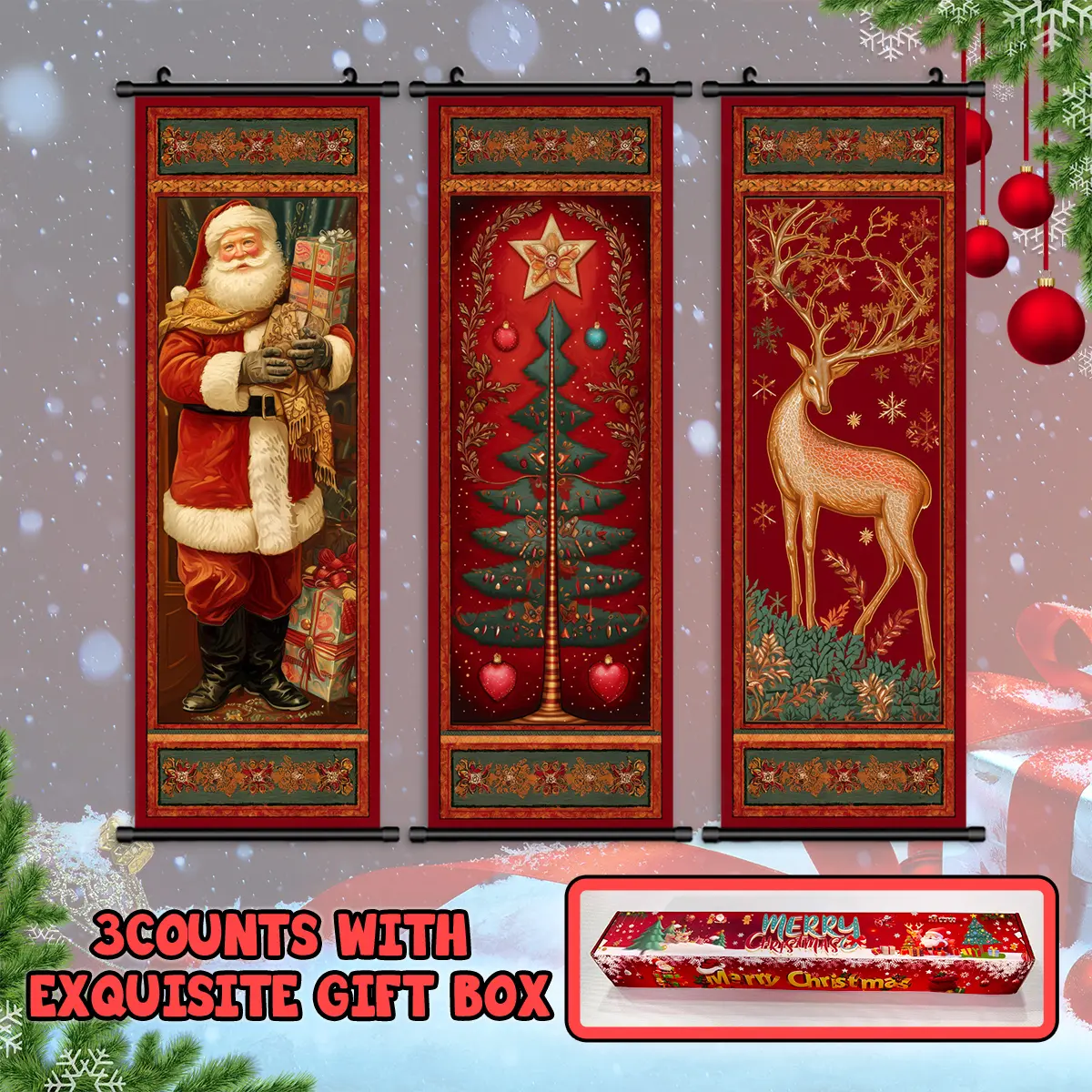 3PCS-15.8x47.2inch (40x120cm)-O