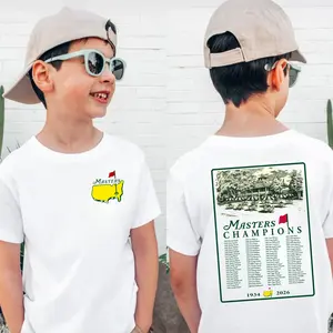2026 Masters Tournament Augusta 92 Years Youth Shirt, Golf Tournament T-shirt, Masters Golf T-shirt, The Masters Golf Cup Tee For Boys, Girls