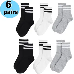 Men’s fashion striped boat socks, available in 6–30 pairs; breathable, comfortable unisex casual socks suitable for men’s outdoor wear; all-season design with moisture-wicking breathability; machine washable and durable with a classic look—an everyday ess