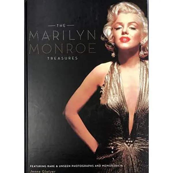 Used Hardcover Book - The Marilyn Monroe Treasures by Jenna Glatzer (English) - Includes Memorabilia, Photographs, Dimaggio, Grant, Lifestyle Content, Collector's Item