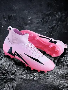 Men's High Top Football Shoes, Breathable Comfortable Football Cleats, Professional Non-slip Sports Shoes for Outdoor Lawn, Soccer Shoes, Football Boots, Football Field Boots