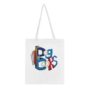 🌟 Eco-Friendly Tote Bag - Hand-Painted 'Bag of Books' Design! 📚