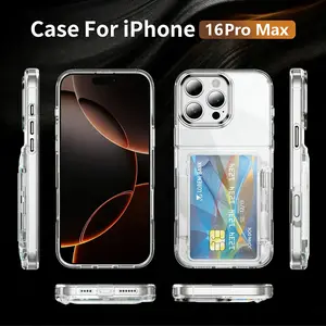Wallet Case 2 Phone Case| Clear PC+TPU Hybrid Protective Cover with 90° Stand Function, Dustproof & Anti-Pressure Design, Compatible with iPhone 11–17 Series