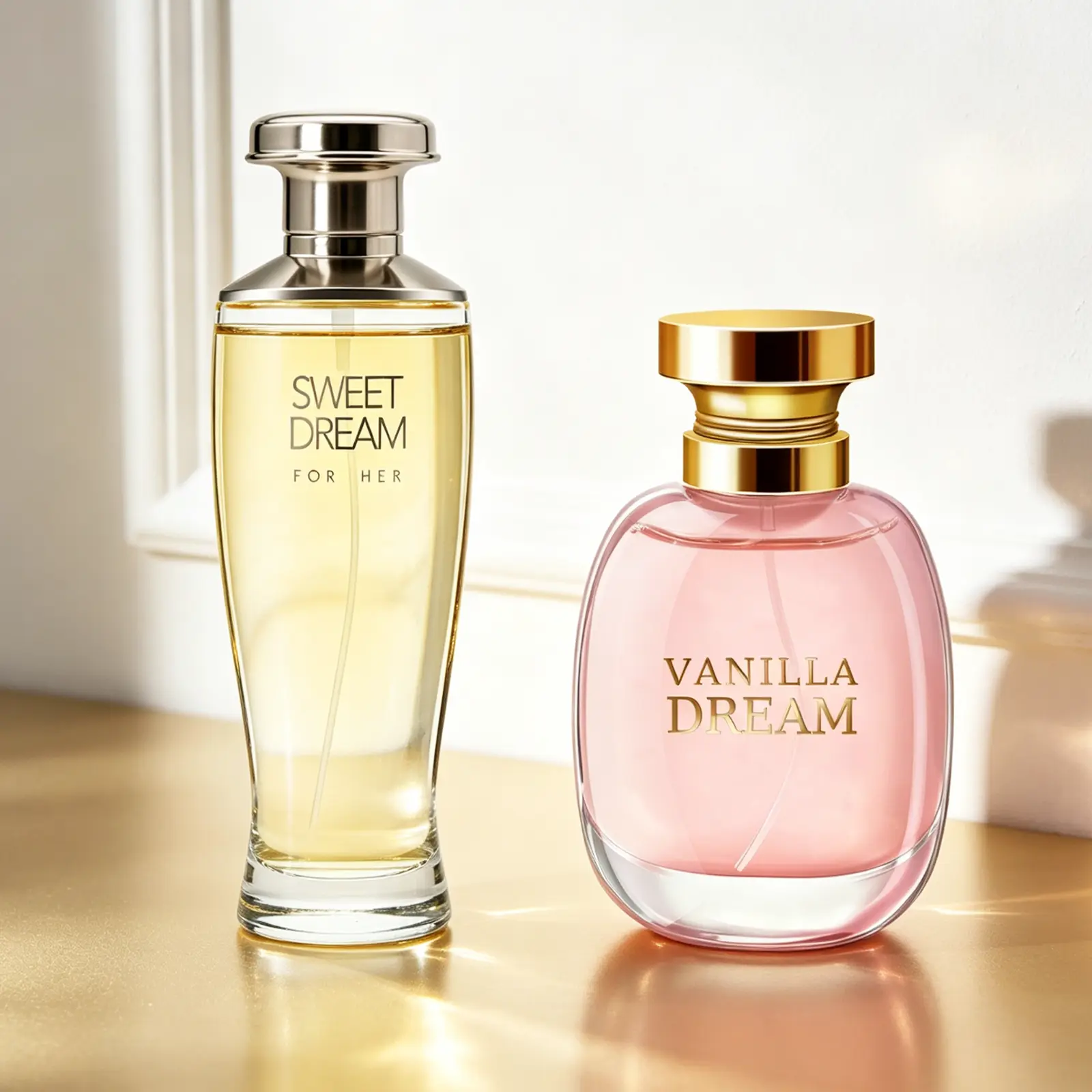 2-Pack Women's EDP, Oriental + Fruity Floral, 100ML/3.4 FL OZ Each, Peony Vanilla Jasmine / Pear Citrus Wild Jasmine Gardenia, Long-Lasting, Perfect for Dates Daily Parties Business Gifting