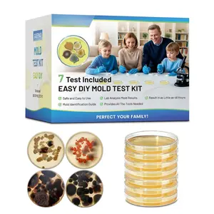 Mold Test Kit for Home,7 Simple Detection Tests,Test HVAC System,Home Surfaces, Indoor Air Quality Testing,DIY Mold Detector for Home,Includes Detailed Mold  Guide,Black Mold Testing kit