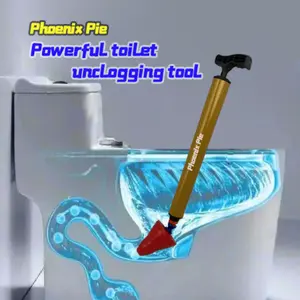 Banish Your Toughest Drain Blockages: This High-Performance Air Drain Unblocker Unleashes a Powerful Jet to Eliminate Stubborn Clogs in Pipes and Drains, Featuring a High Carbon Rod Construction