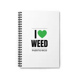 ILoveWeedPR Spiral Notebook - Ruled Line