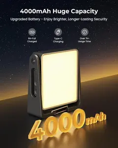 Portable LED Camping Light, 3 Modes,Rechargeable 4000mAh Dimmable Camping Lantern with 360° Rotatable Stand, 2-in-1 Flashlight Emergency Camping Lamp for Home Power Outages, Outdoor Hiking,Hurricane