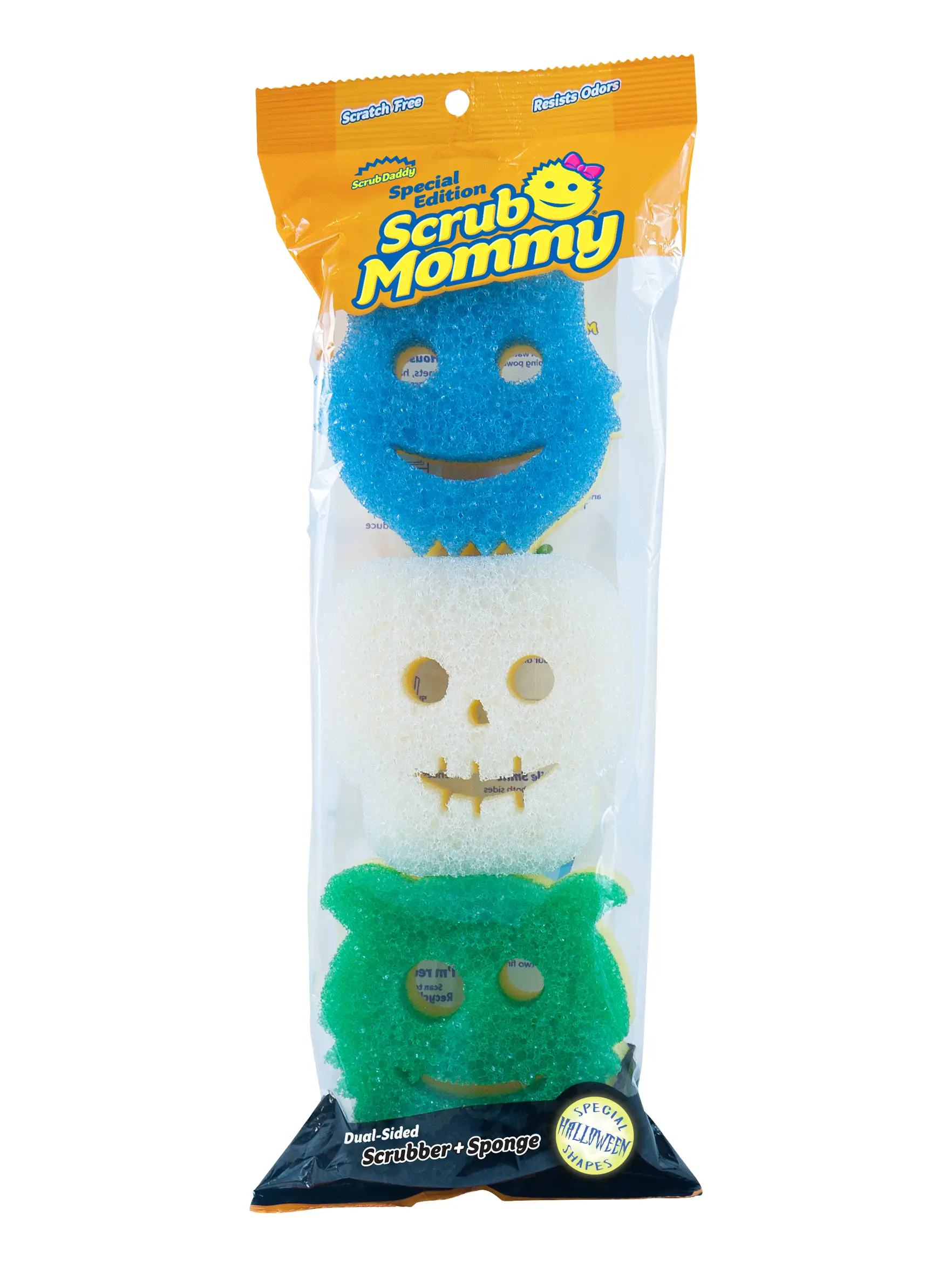 Scrub Mommy Dual-sided Sponges Halloween Shapes 2023