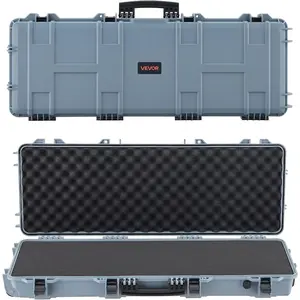 VEVOR Rifle Case, Rifle Hard Case with 4 Layers Fully - protective Foams, Lockable Hard Gun Case with Wheels, IP67 Waterproof Crushproof, for Rifles or ShotgunsVEVOR Super Brand Day