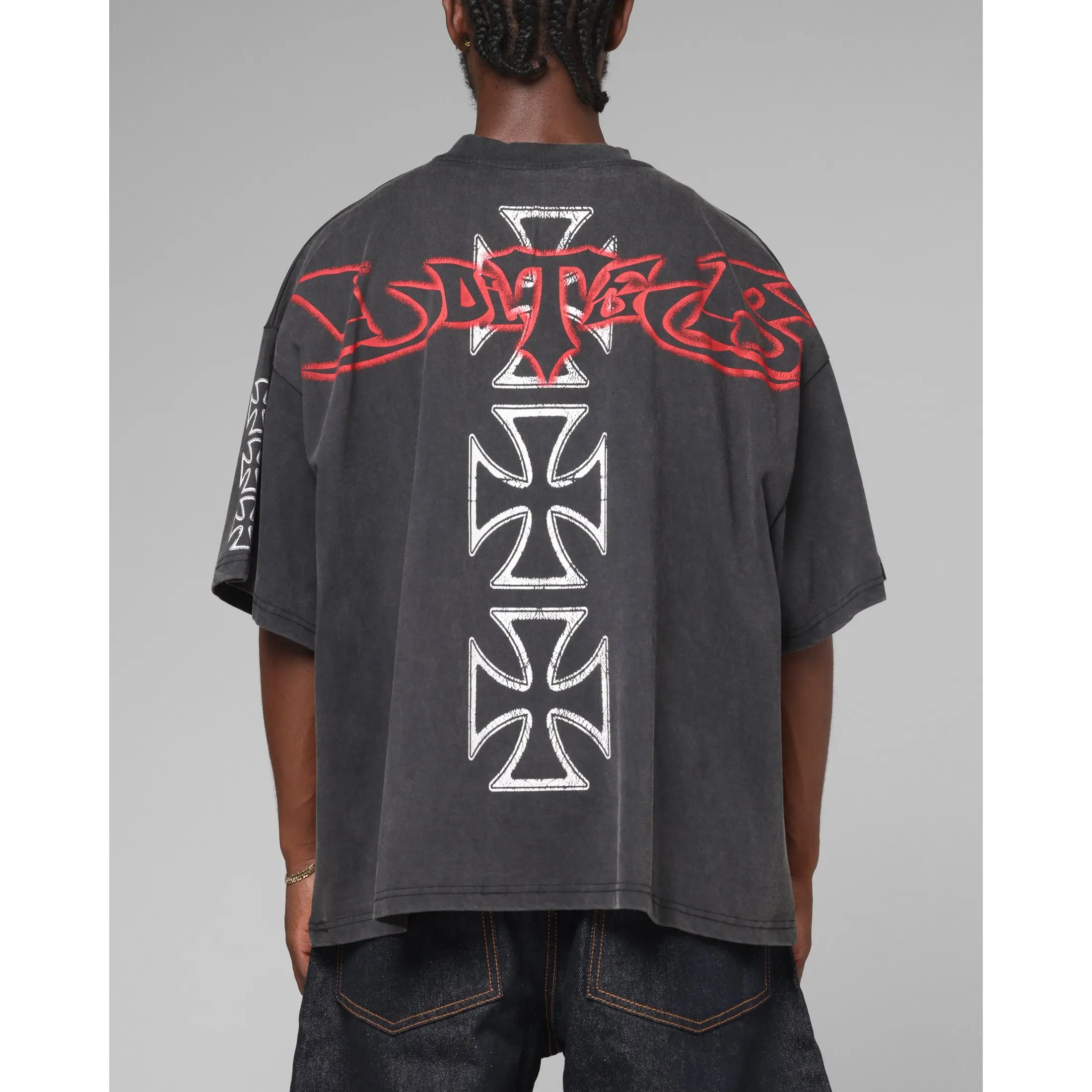 Loiter Hardcore Premium T-Shirt Washed Black