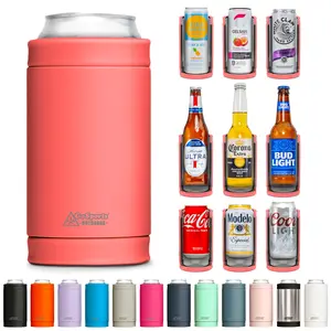 DUALIE 3 in 1 Insulated Can Cooler - Coral