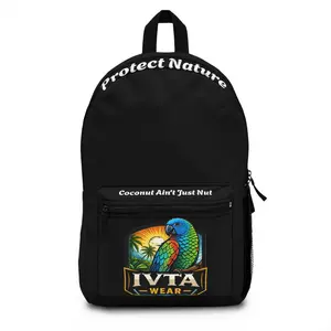 Ivat Wear "Coconut Ain't Just Nut" Protect Nature Backpack | Eco Message