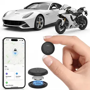 Magnetic GPS Tracker - Features a built-in powerful magnet, a vehicle tracker compatible exclusively with iOS Find My, real-time location tracking, no monthly fees or SIM card required, IP67 waterproof, suitable for cars and other items