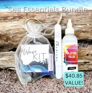 Wave White Kit, Glitter Glue, Mix Sticks- SEA ESSENTIALS BUNDLE 26