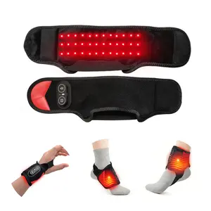 Red Light Therapy for Feet, Ankles & Wrists - 660nm & 850nm Near Infrared Light with Heat, Heated Foot Wrap Massager Pad | Relieves Muscle Soreness, Stiffness, Joint Inflammation | Boosts Circulation, Improves Skin | Ideal Gift for Mother's/Father's Day