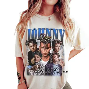 Vintage 90s Unisex T-shirt Inspired By Johnny Depp - Perfect Gift For Him Or Her! Tshirt