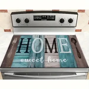A Chic Mat for Your Stove That Features a 'Home Sweet Home' Design, Serving As an Insulation Pad to Improve And Protect Your Kitchen'S Aesthetic.