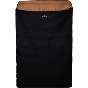 TETON Sports Mammoth Queen Size Double Sleeping Bag - Soft Poly-Flannel Lining, 94x62 Inches, Compression Sack Included, Perfect for Family Camping, Hunting & Base Camp