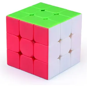 QIYI Speed Cube 3x3 Stickerless Magic Cube Puzzle Toy Colorful