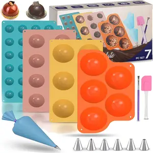 Energybud Chocolate Bomb Silicone Mold Set 4-Pack Molds for Baking, Hot Chocolate Bombs, Candy, and Soap EnergyBud