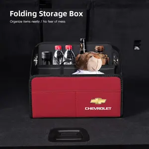 1Pcs Car Trunk Storage Box Large Capacity Tools Organizer Case Accessories For Chevrolet Corvette Montana TrailBlazer Silverado Traverse Camaro Suburban Equinox Bolt Cruze Malibu Colorado Trax SS Spark Captiva Onix Spin Impala Cobalt