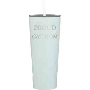 Proud Cat Mom 20.9 oz Tumbler | Meadow