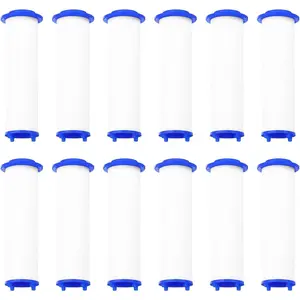 12 count Shower  Filter 3 Inch PP Cotton Filter  Replacement High- Handheld Fan Shower Jet Sets